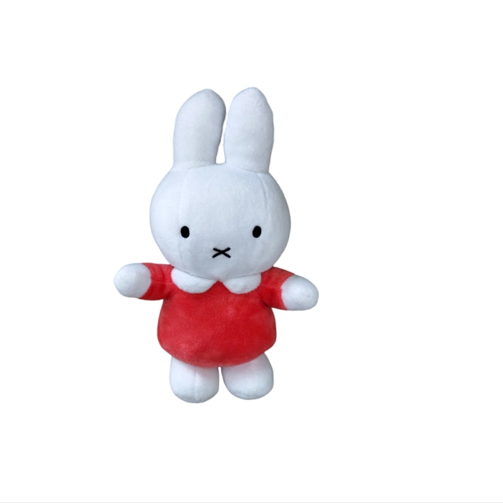DICK BRUNA Miffy Tiamo Bunny Rabbit Lovey Baby Rattle plush stuffed animal 9in